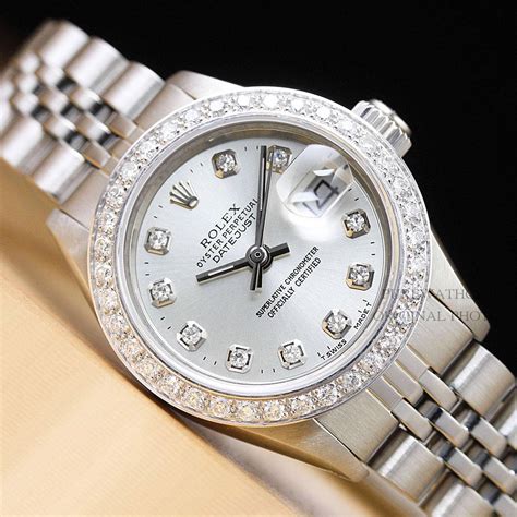 rolex women silver